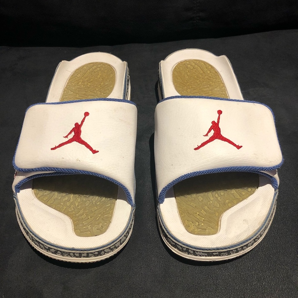 Air jordan iii true blue slide